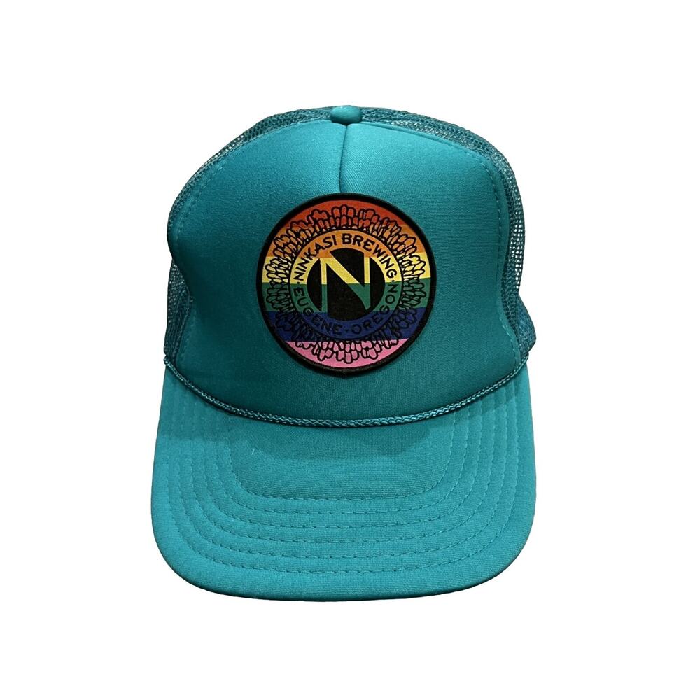 Ninkasi Brewing Unisex Pride Patch Adjustable Snapback Trucker Hat Mesh Cap